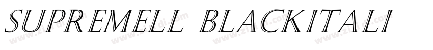 SupremeLL BlackItali字体转换